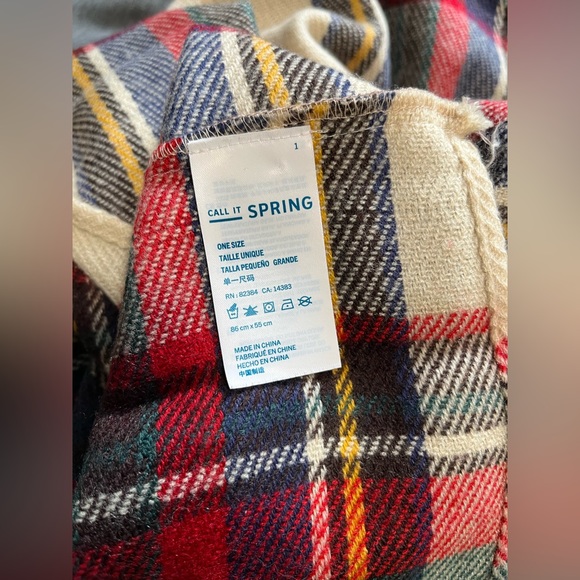 Plaid Call It Spring Infinity Scarf - Picture 2 of 2